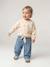 Sweater met luipaardprint taupe+vanille - vertbaudet enfant 