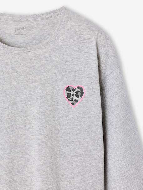 Set van 2 pyjama's voor meisjes gemêleerd grijs - vertbaudet enfant 