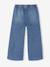 Wijde meisjesbroek gebleekt denim+middenblauw - vertbaudet enfant 
