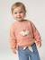 Sweatshirt voor babymeisjes met lange mouwen abrikoos - vertbaudet enfant 
