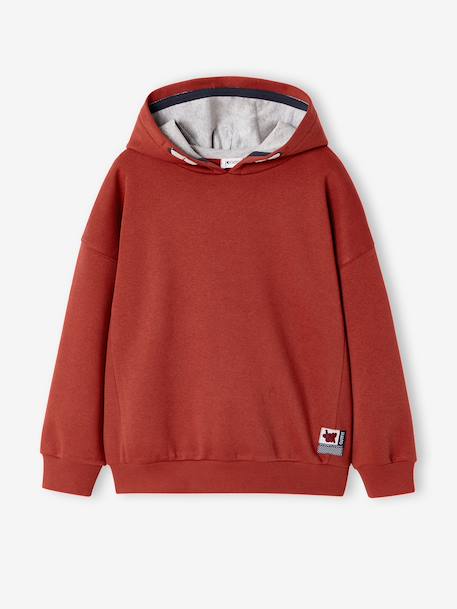 Hoodie JONEN voor jongens terracottategel - vertbaudet enfant 