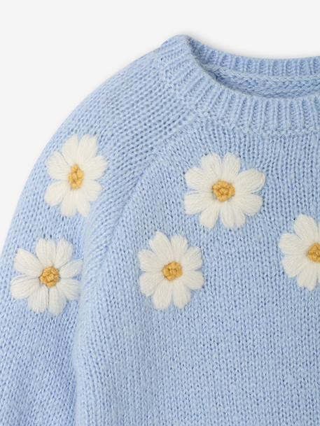 Gebreide babytrui met zijsluiting hemelsblauw - vertbaudet enfant 