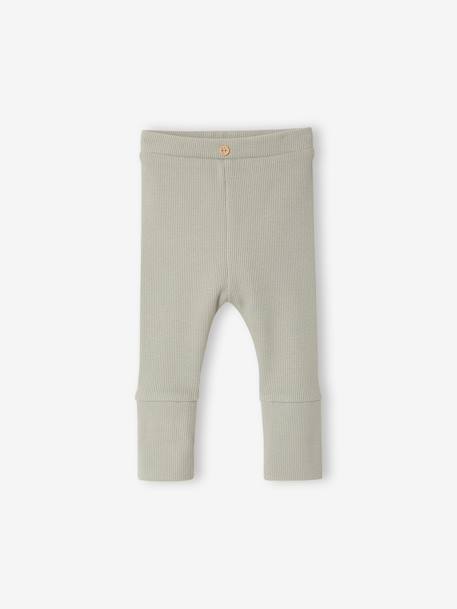 Lange legging voor baby's BASICS 6629+beige+donkerbruin+lichtroze+marineblauw+saliegroen - vertbaudet enfant 