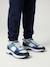 Jongenssneakers van leer met veters marineblauw - vertbaudet enfant 