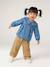 Denim babyblouse met borduursels stone - vertbaudet enfant 