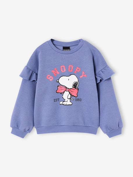 SNOOPY sweater voor meisjes chambrayblauw - vertbaudet enfant 
