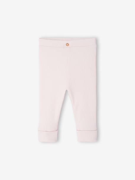 Lange legging voor baby's BASICS 6629+beige+donkerbruin+lichtroze+marineblauw+saliegroen - vertbaudet enfant 