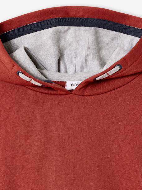 Hoodie JONEN voor jongens terracottategel - vertbaudet enfant 