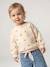 Sweater met luipaardprint taupe+vanille - vertbaudet enfant 