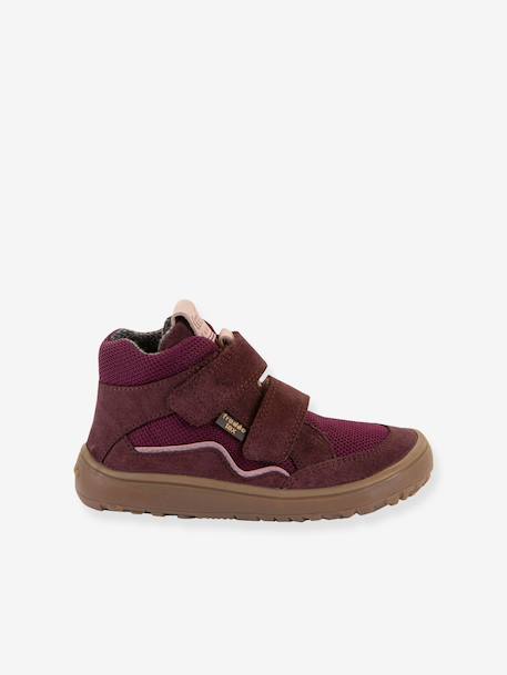Schoenen met klittenband BAREFOOT TEX AUTUMN FRODDO voor kinderen bordeauxrood+nachtblauw+olijf+paars - vertbaudet enfant 