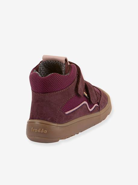 Schoenen met klittenband BAREFOOT TEX AUTUMN FRODDO voor kinderen bordeauxrood+nachtblauw+olijf+paars - vertbaudet enfant 
