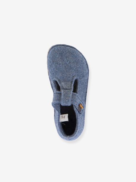 FLEXY WOOLY BAREFOOT FRODDO blotevoetensloffen voor kinderen gemêleerd grijs+gemêleerd roze+jeansblauw+nachtblauw - vertbaudet enfant 