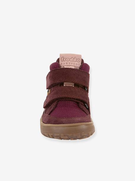 Schoenen met klittenband BAREFOOT TEX AUTUMN FRODDO voor kinderen bordeauxrood+nachtblauw+olijf+paars - vertbaudet enfant 