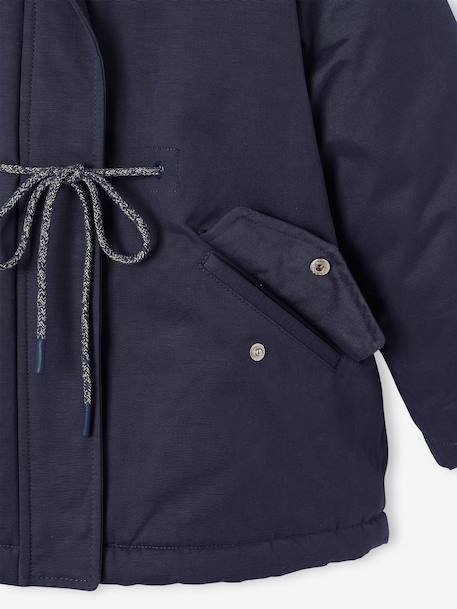 3-in-1 parka voor meisjes marineblauw+rouge - vertbaudet enfant 