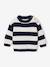 Gestreepte babytrui met lange mouwen marineblauw+terracotta - vertbaudet enfant 