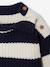 Gestreepte babytrui met lange mouwen marineblauw+terracotta - vertbaudet enfant 
