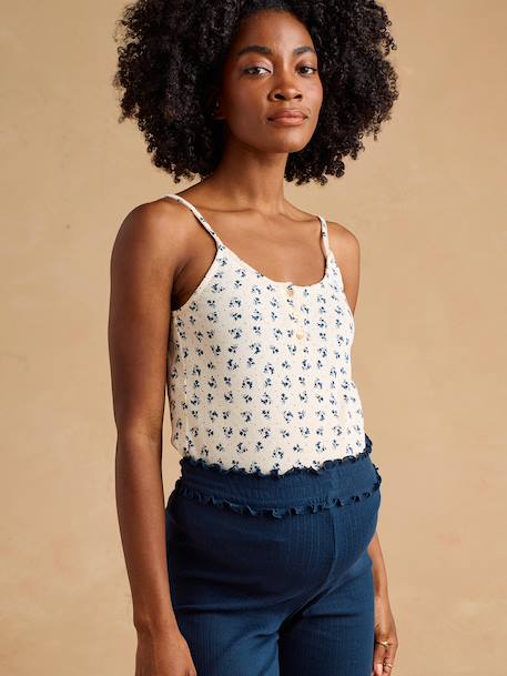 3-delige pyjama zwangerschap marineblauw - vertbaudet enfant 