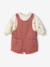 Babykledingset sweatshirt en tuinbroek oudroze - vertbaudet enfant 