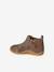 Soepel leren laarzen met rits en elastiek beige+kameel+marineblauw - vertbaudet enfant 