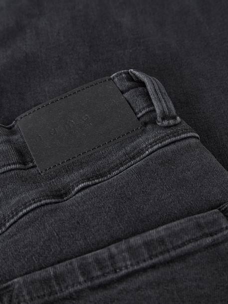 Meisjeskleding blauwzwart denim+zwart denim - vertbaudet enfant 