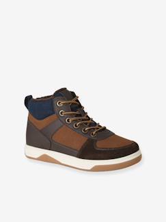 Schoenen-Jongen schoenen 23-38-Hoge sneakers voor jongens met veters en klittenband