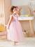 Verkleedkleren prinses met sluier en kroon goudkleurig+groen+roze - vertbaudet enfant 