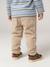 Gevoerd twill broekje jongensbaby beige+flesgroen+Inkt+pecannoot - vertbaudet enfant 