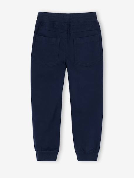 Jongensjoggingbroek, eenvoudig aan te trekken grijsblauw+kaki+karamel+marineblauw - vertbaudet enfant 
