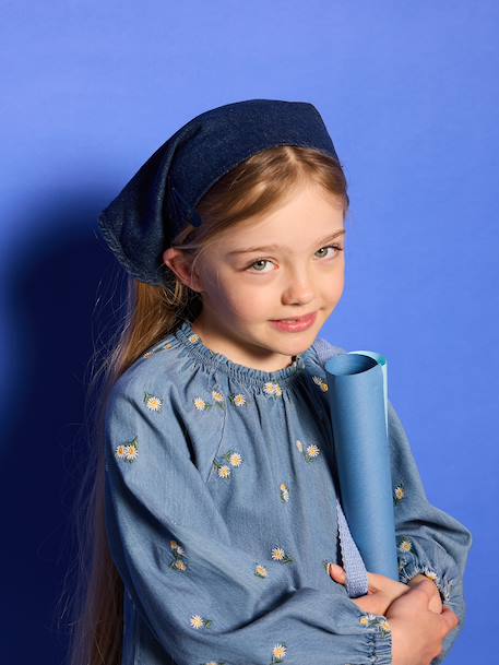 Spijkerjurk voor meisjes jeansblauw - vertbaudet enfant 
