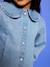 Denim blouse met lange mouwen double stone - vertbaudet enfant 