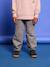 Cargojeans voor jongens denimgrijs+ongewassen denim - vertbaudet enfant 