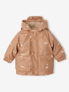 Baby-Mantels, combipakje, engelennestje-Mantels-Regenjas voor baby met capuchon, gevoerd met sherpa