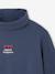 Set van 3  t-shirts met rolkraag voor meisjes ecru+inktblauw+poederroze set - vertbaudet enfant 