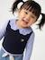 Mouwloze trui baby ecru+marineblauw+roze (poederkleur) - vertbaudet enfant 