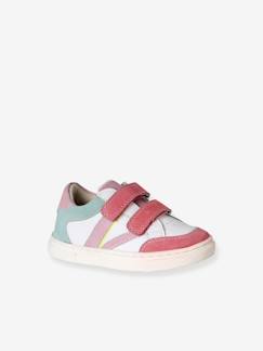 -Leren baskets met klittenband voor baby's