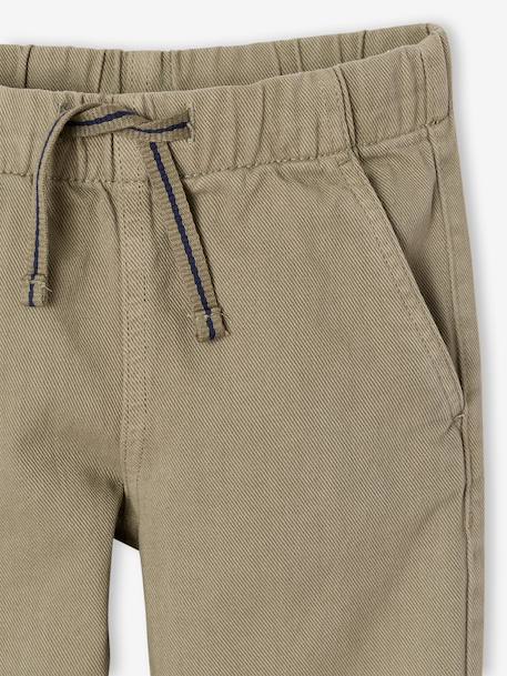 Eenvoudig aan te trekken jongensbroek met rechte pasvorm beige+middenblauw+nachtblauw+saliegroen+terracotta - vertbaudet enfant 
