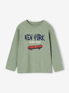 -T-shirt met lange mouwen met print voor jongens