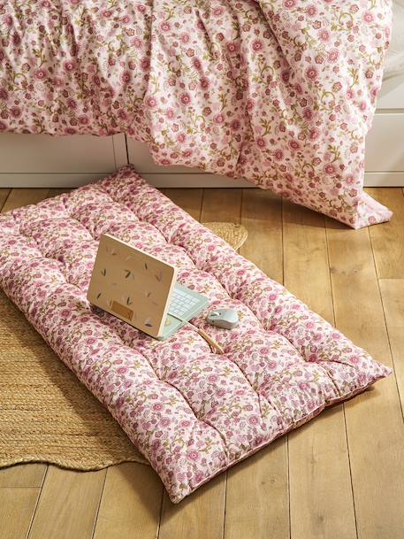 Vloermatras met bloemenprint rozen - vertbaudet enfant 