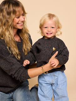 Zwangerschapskleding-Babysweater met luipaardprint capsulecollectie moeder-dochter ENVIE DE FRAISE