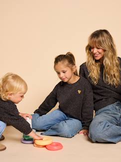 -Meisjessweater met luipaardprint capsulecollectie moeder-dochter ENVIE DE FRAISE