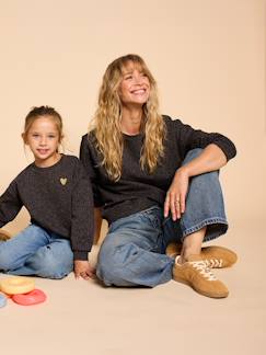 Zwangerschapskleding-Sweat Leoparden dames capsule collectie moeder-dochter ENVIE DE FRAISE 
