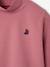 Set van 3 T-shirts BASICS met opstaande kraag voor meisjes rozenhout+zachtpaars - vertbaudet enfant 