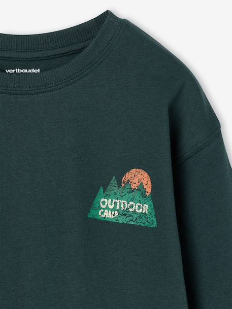 Jongensshirt met lange mouwen dennen+oceaanblauw+okergeel - vertbaudet enfant 