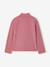 Set van 3 T-shirts BASICS met opstaande kraag voor meisjes rozenhout+zachtpaars - vertbaudet enfant 