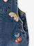 Wijde salopet van jeans voor meisjes denimgrijs+middenblauw+stone+zwart denim - vertbaudet enfant 