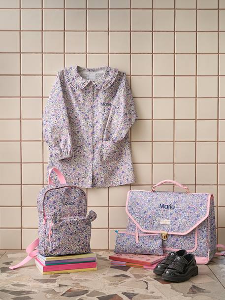 Personaliseerbare meisjesschort lila (poederkleur) - vertbaudet enfant 