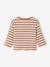 Gestreept babyshirt met lange mouwen cappuccino+kaki - vertbaudet enfant 