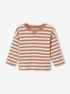 -Gestreept babyshirt met lange mouwen