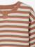 Gestreept babyshirt met lange mouwen cappuccino+kaki - vertbaudet enfant 