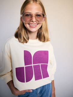 -Sweater met print voor meisjes
